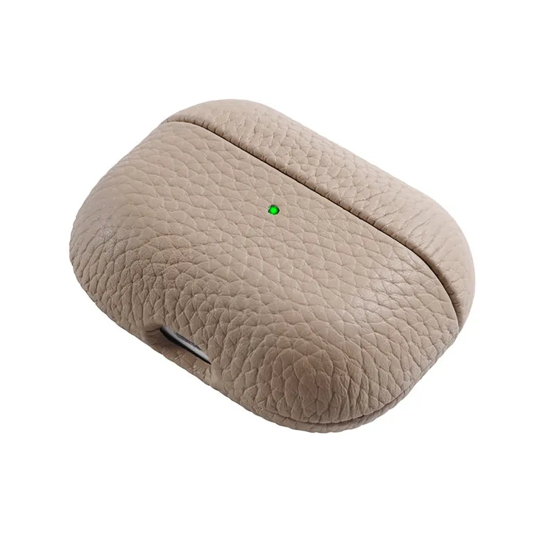 Cover per Airpods 3 Luxury Genuine Leather Lychee Grain Airpods Pro 2 1 accessori per la protezione degli auricolari per Apple Airpods 3 custodie