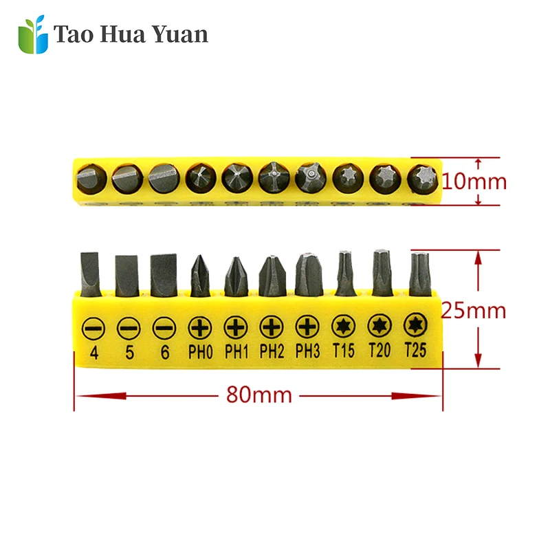 12pcs/Set Electric Alloy Steel Screwdriver Bits Extension Rod Multifunctionl Versatile Screwdrivers Power Tools Set Accessories