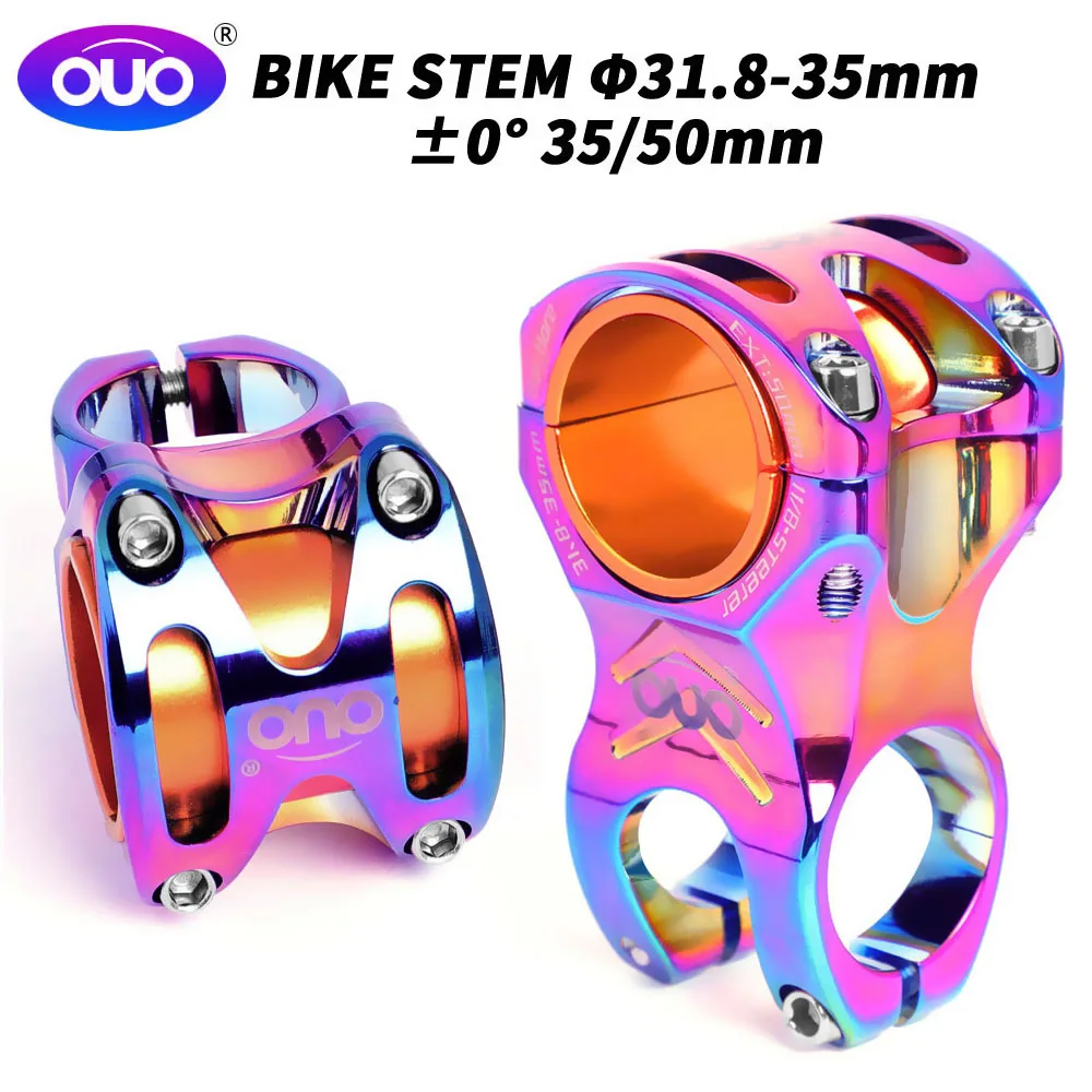 OUO الجبلية دراجة الجذعية دراجة المقود الجذعية 31.8/35 مللي متر CNC الجذعية دراجة 0 درجة 35/50 مللي متر طول مقود الناهض إندورو