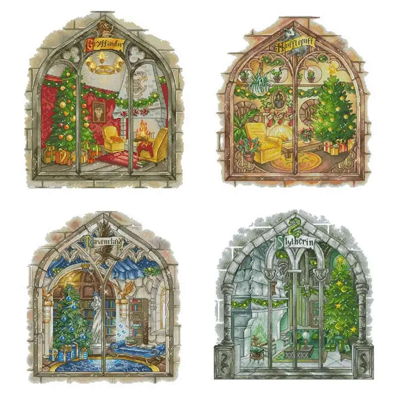 Magic Academy patterns Counted Cross Stitch 11CT 14CT 18CT DIY Chinese Cross Stitch Kits Embroidery Needlework Sets