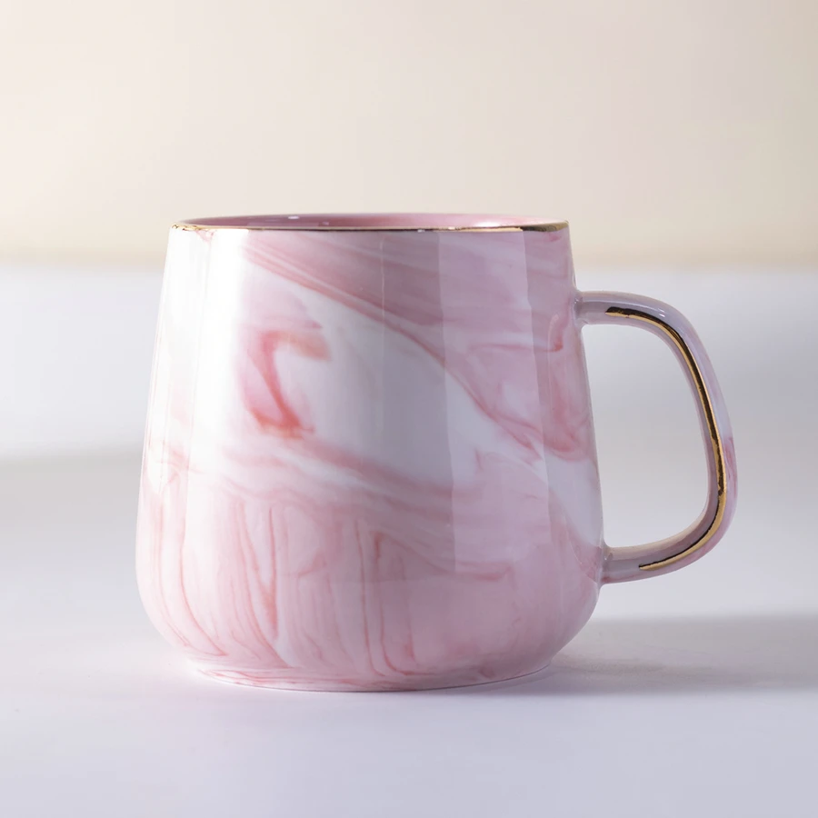 

Europe Ceramics Coffee Mugs Marble Grain Milk Mug Tea Cup Breakfast Water Mug