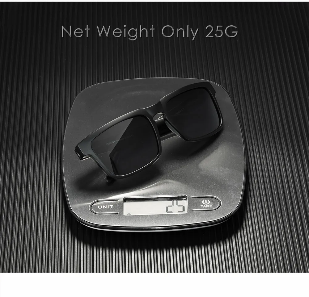 KDEAM Marke Neue 3D Logo Quadrat Polarisierte Sonnenbrille Vacationing Fahren Sonnenbrille Echt Beschichtung Linse KD332 – Detail 7