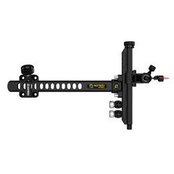 Sanlida Archery X10 Recurve Bow Sight Optical Fiber Pin 9 Inches CNC Carbon Bar Professional Target Shooting Aim Tool