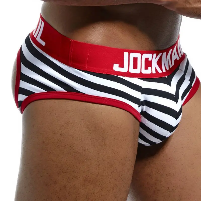 JOCKMAIL Brand Sexy Men Underwear Backless Buttocks cuecas open back calzoncillos hombre slip Gay Underwear male panties