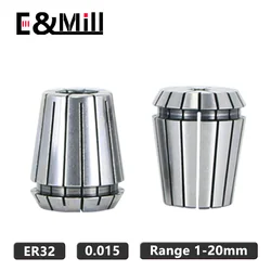 ER Collet Chuck ER32 1~20 21 22 23 24 25 26mm 0.015 For CNC Milling Tool Holder Engraving Machine Lathe Mill Spring Chuck Collet