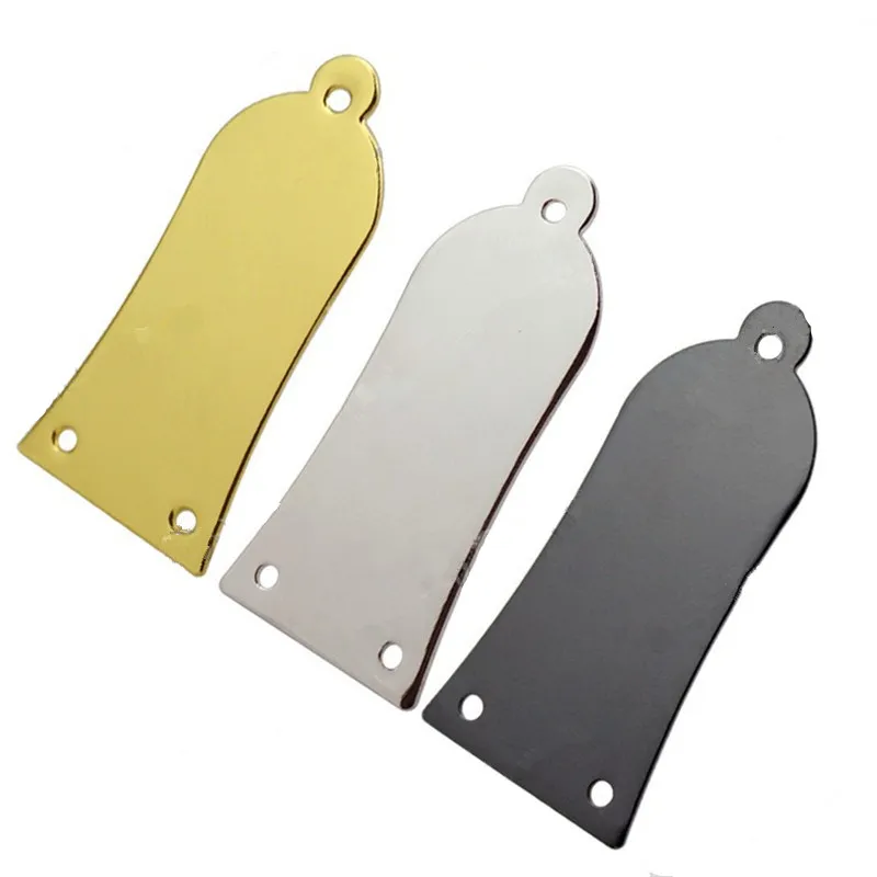 1Pcs 3 Holes Metal Truss Rod Cover Plate for Electric Bass Guitar Chrome Black Golden For Choose Guitar Parts Accessories