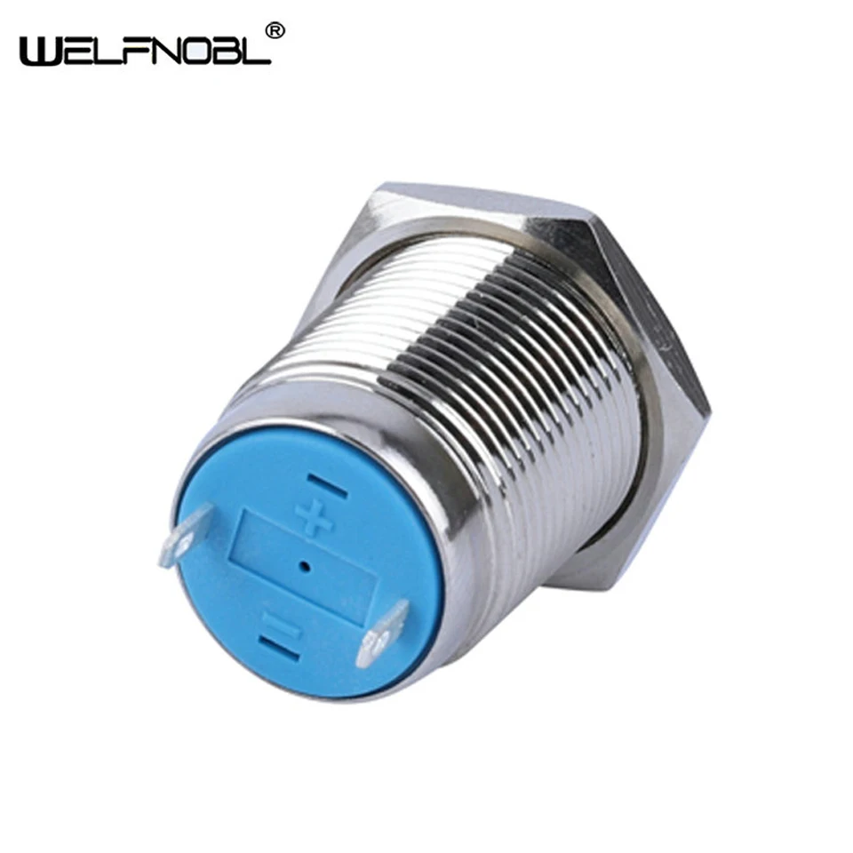 16mm 3A 250V Excellent Waterproof Latching Ring Lamp Illuminate Car Power Button Switch with Led