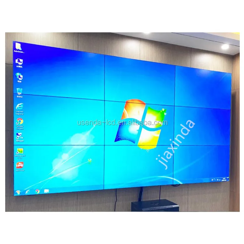 49 بوصة 1920x1080 كامل HD 3.5 مللي متر الربط رقيقة جدا الحافة الإعلان الإبداعي غير النظامية يميل جدار الفيديو #4