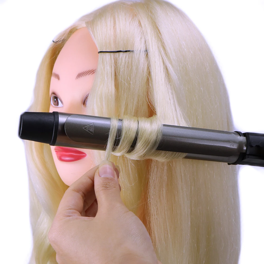 Blonde Mannequin Head With 80% Human Hair For Hairstyles Hairdressing Braiding Training Hairart Barber Dolls Head With Wig Stand