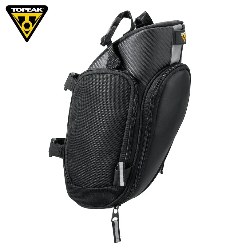 Topeak TC2285B/2286B2/2287B MondoPack Bike Seatpost Bag Strap Mount Saddle Bicycle Bag with Magic Strap Buckles Bike Pannier