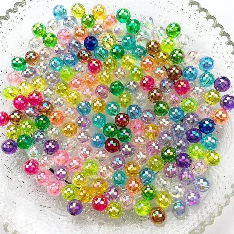 300/800 Pcs 6/8mm Color Fantasy Transparent Beads For Craft Scrapbook Decoration DIY Clothing Sewing Craft Supplies