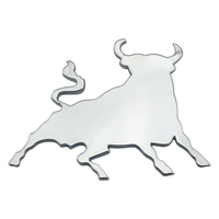 3D toro emblem badges spanish fighting bull chrome sticker self adhesive decal badge logo  for car/van truck