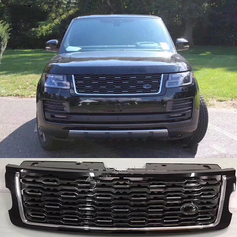 SVA Style Black Front Grille Mesh For Land Rover Range Rover Autobiography Vogue L405 2018 2019 2020 2021