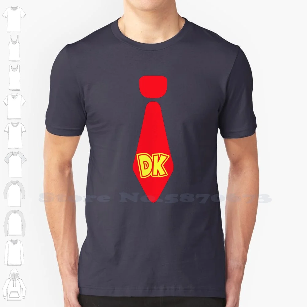 Dk Tie 100% Pure Cotton T-Shirt Donkey Kong Country Returns 64 Switch Super Diddy Kong Arcade Retro Adventure Platform Video