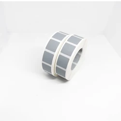 1000pcs/Rolls 15mm Square Scratch off Sticker label Gray For Postcard Cover Stationery Message Game Stickers