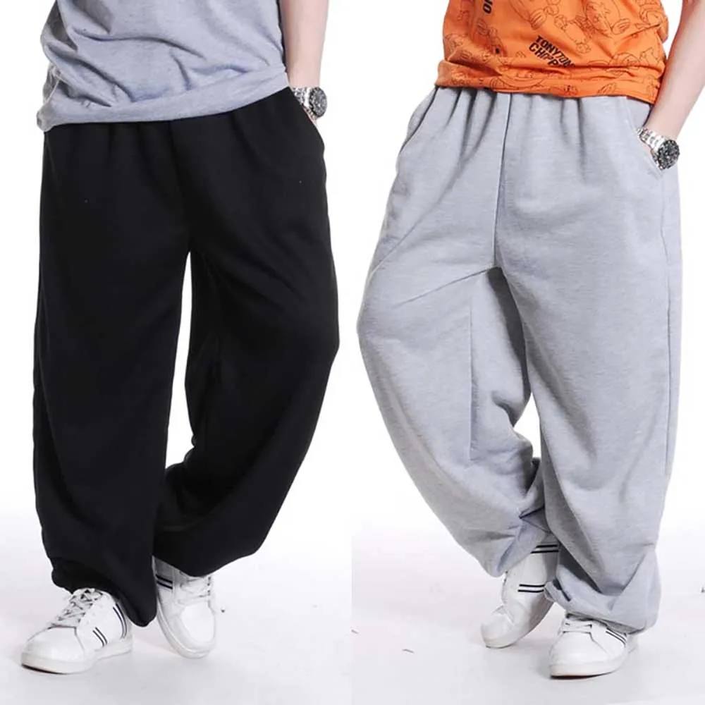 Fashion Hip Hop Streetwear Harem Pants Men Sweatpants Loose Baggy Joggers Track Pants Cotton Casual Trousers Male Clothes