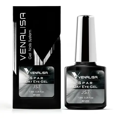 Clear Gel Polish 7.5ml with Cat Eye Effect VENALISA