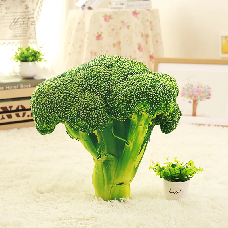 40-60CM Simulatie Groente Kussen Groente Pluche Pop Aardappel Broccoli Kool Erwten Knuffel Creatieve Thuis