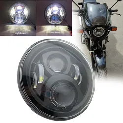 For Honda Headlight 7'' LED Motorcycle Headlamp With DRL Halo 72W Round Led For Honda CB 400 CB 1300 Honda Hornet