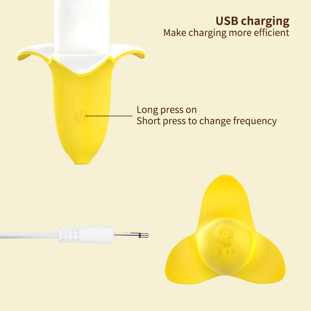 جهاز هزّاز البظر على شكل موز ، جهاز تحفيز مهبلي على شكل G ، جهاز استمناء نسائي من السيليكون الناعم ، لعبة جنسية للبالغين للنساء