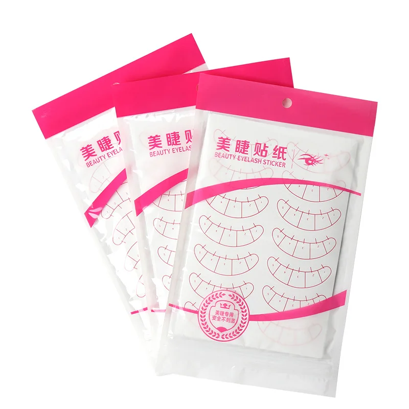 70 pairs Paper Patches eye Sticker Scale Under Eye Pads 3D Eyelash Extension training Paper Patches Eye Tips Wraps Makeup Tool