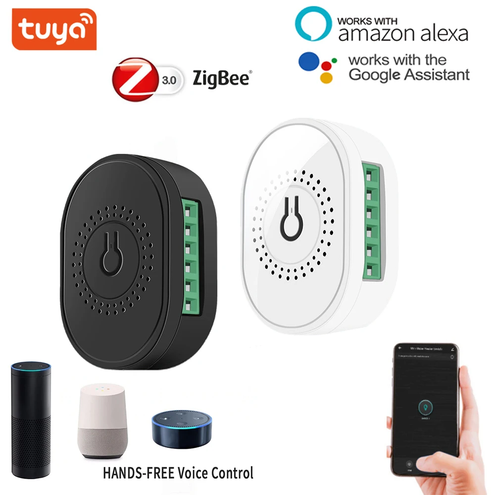 TUYA ZIGBEE 16A WiFi Smart Switch a 2 vie Led Light Smart Life Push Module supporta APP relè vocale Timer Google Home Alexa