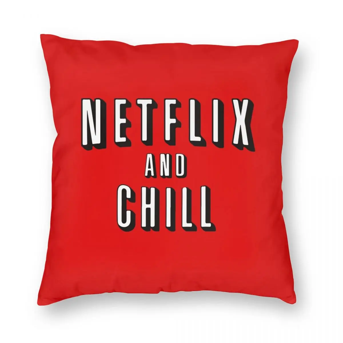 Netflix و البرد ساحة المخدة البوليستر الكتان المخملية الإبداعية البريدي ديكور رمي كيس وسادة أريكة مقاعد كيس وسادة