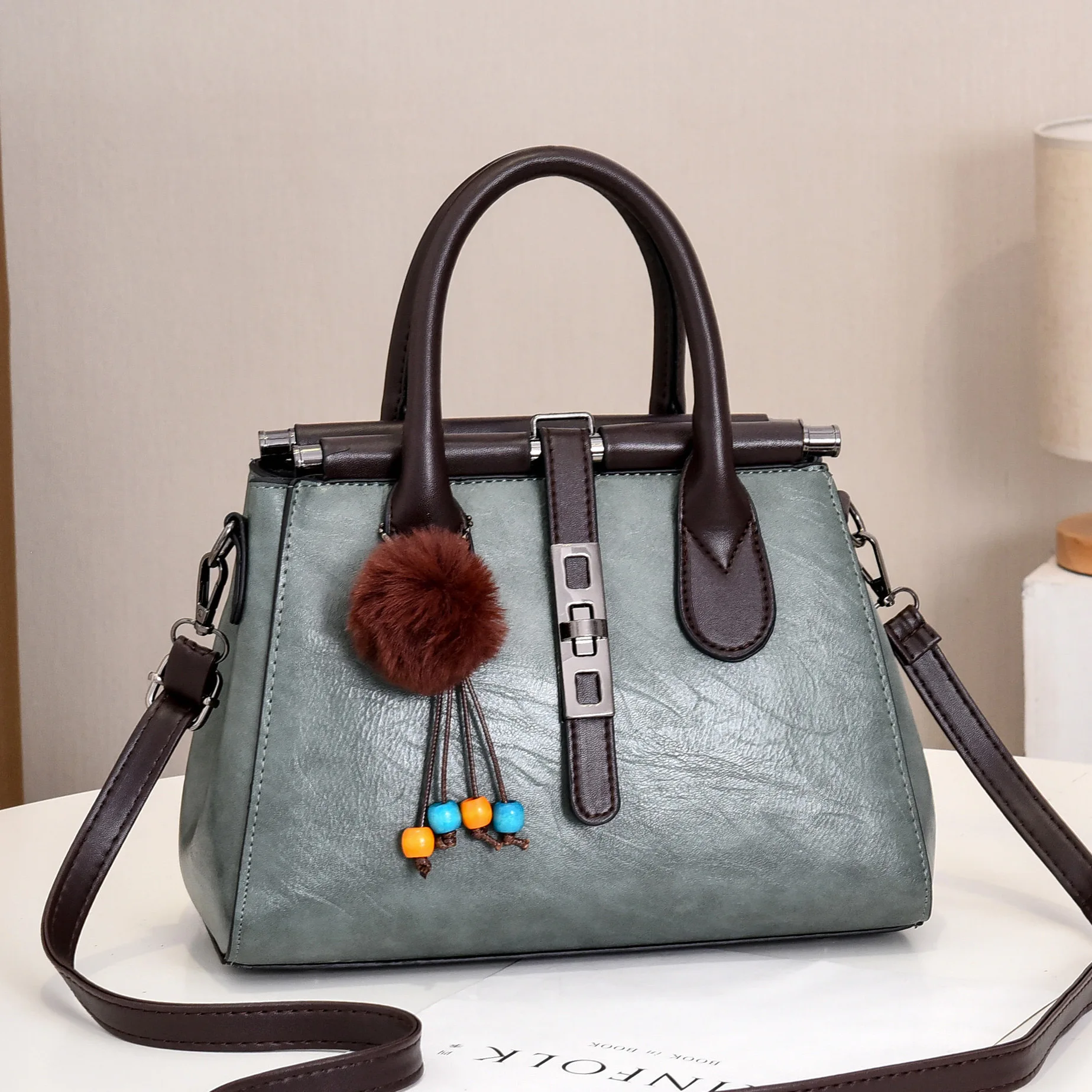 Woman bag 2021 new style European and American big bag elegant fashion high-capacity trendy lady handbag single shoulder big bag