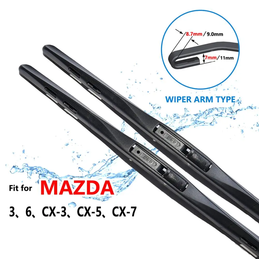 

Car Wiper Blade for Mazda 3 6 CX-3 CX-5 CX-7 Car Accessories for Mazda3 Mazda6 Axela Atenza Front Windscreen Windshield Wipers