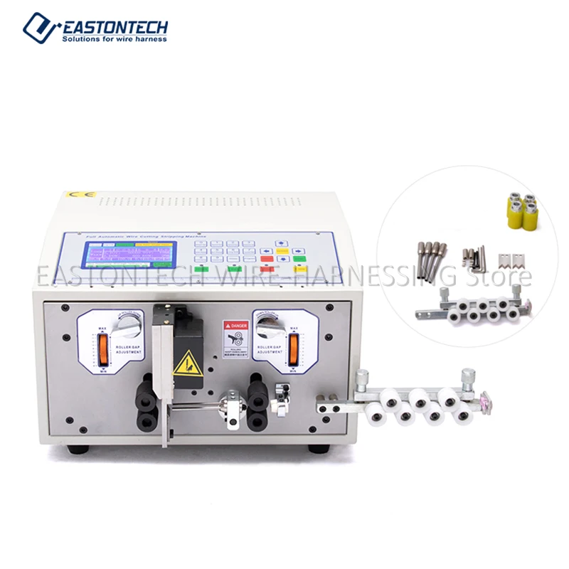 Imagem -02 - Corte do Fio de Eastontech Ew02b e Máquina de Descascamento de 0.12.5 Mm2 com Produção de Duas Canalizações