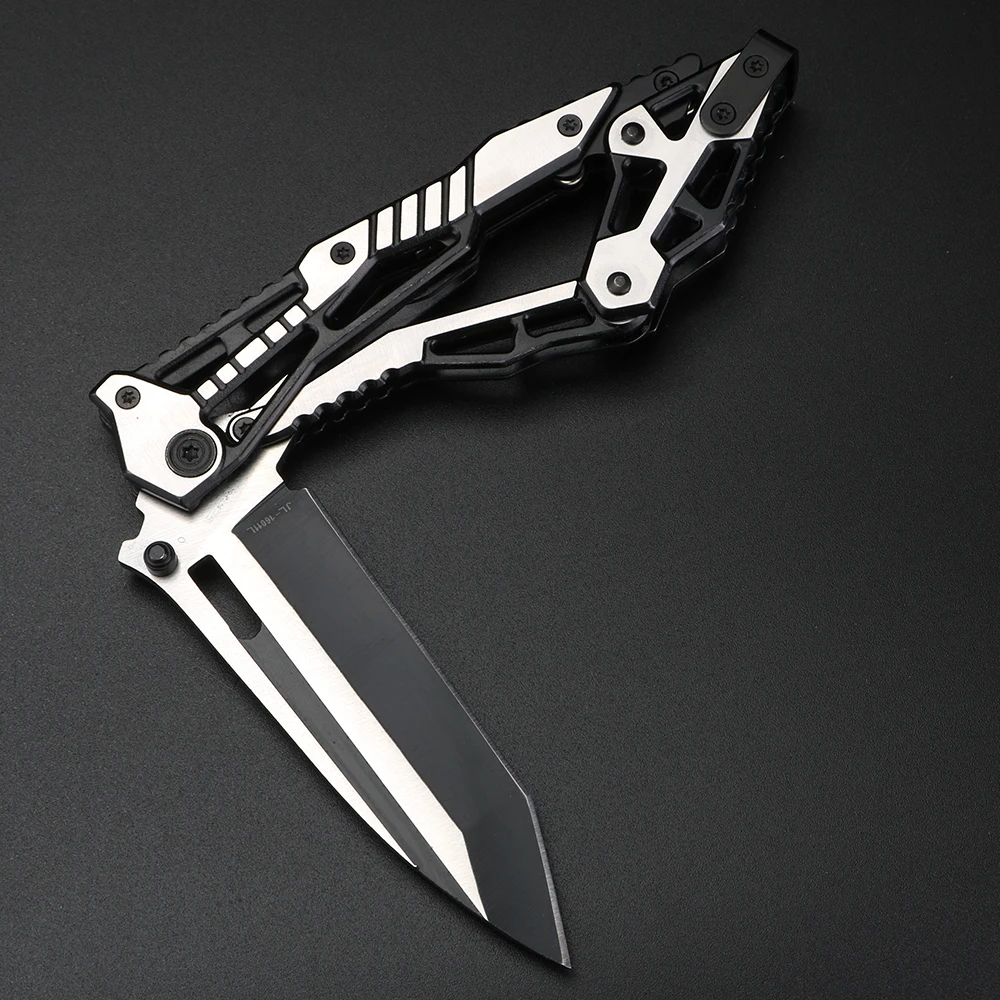 XUANFENG Folding Knife 9CR18MOV Steel Pocket Knife Outdoor Folding Blade Knife Portable EDC Tool with Clip