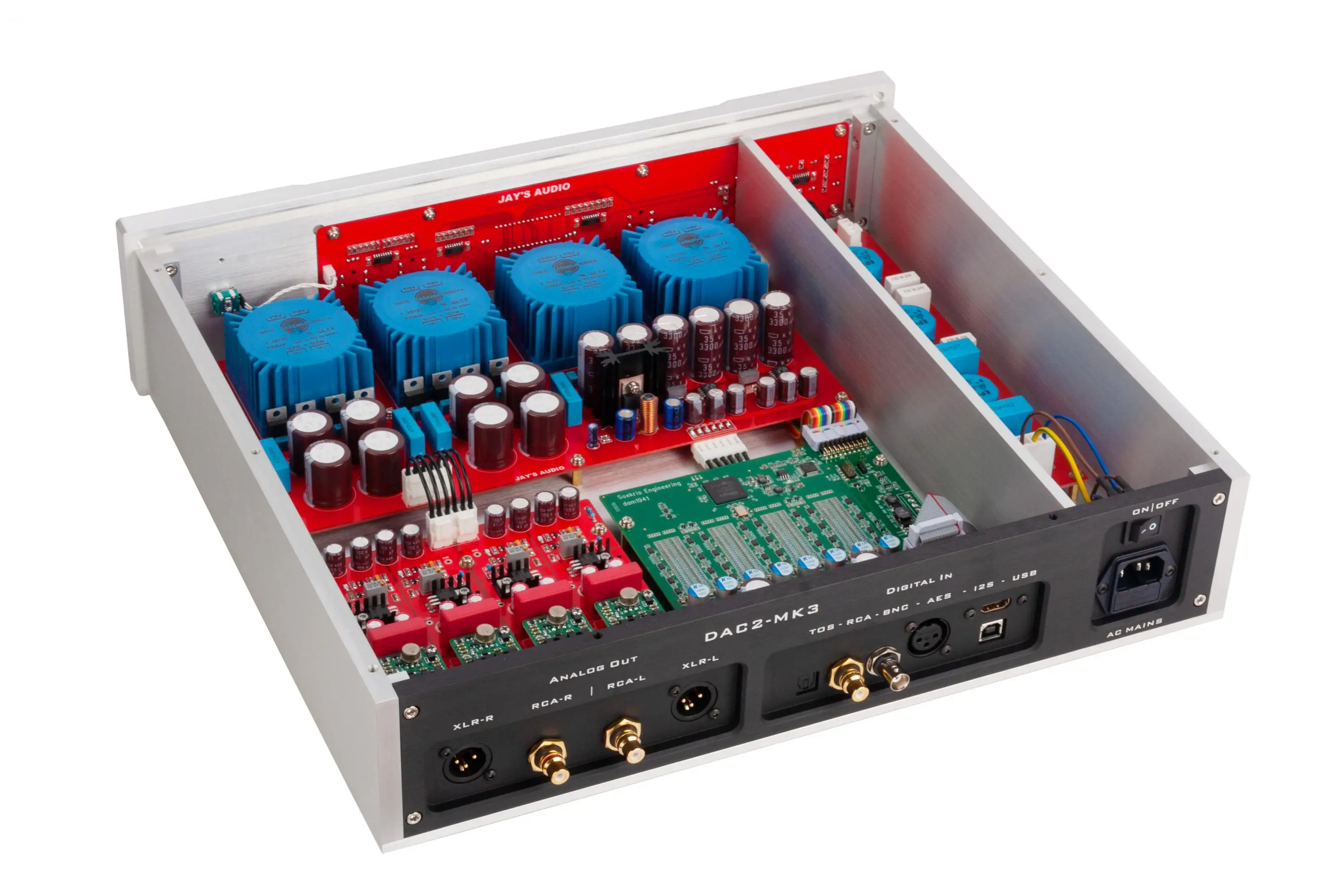 Jay's Audio DAC2-MK3 DAC R2R Decoder Original Danish R2R Module DSD64-256 PCM 24bit/384Khz With Preamp and Headphone Output