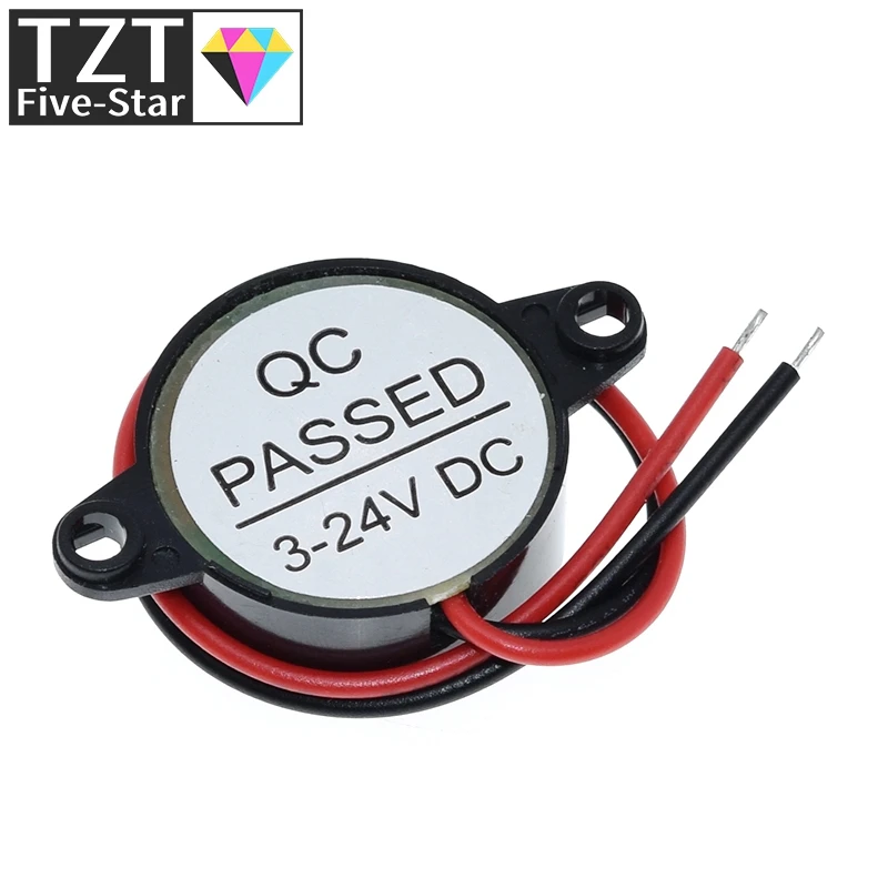 SFM-20B High Decibel Active Buzzer Alarm Speaker DC3-24V Continuous Sound Buzzer 2312 Piezoelectric Piezo Electronic For Arduino