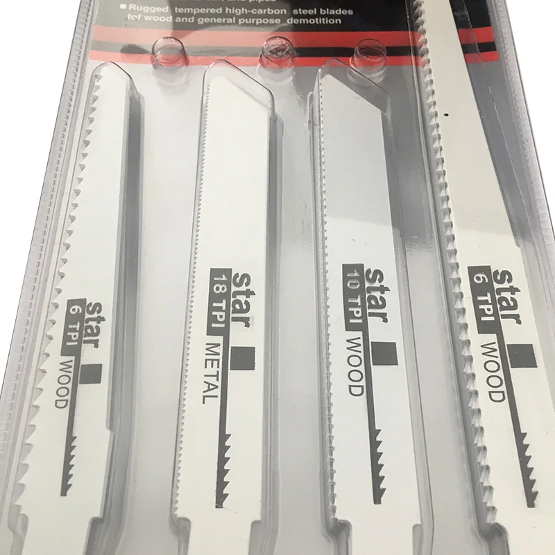 10pcs 왕복 톱날 세트 목재용 직소 절단 도구