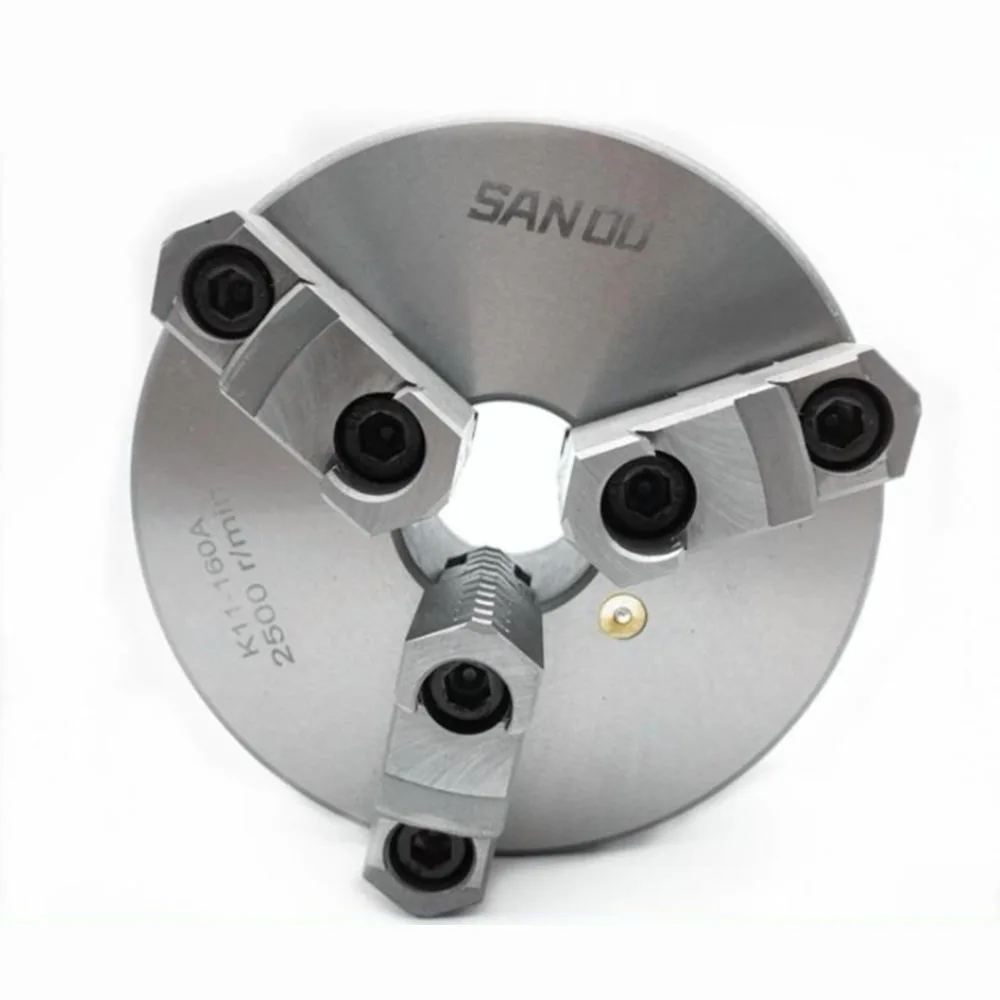 3 Jaw Lathe Chuck 80mm 100mm 125mm 130mm 160mm 200mm Self-Centering Metal Chuck CNC Metalworking Tool