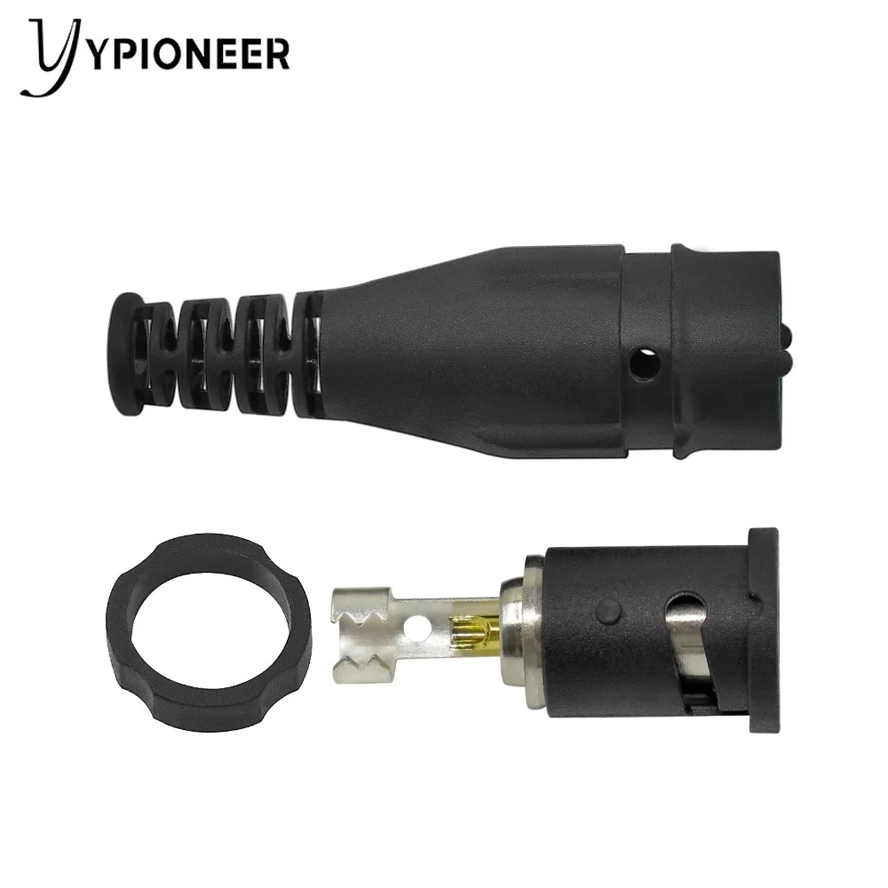 YPioneer P7001 2PCS BNC Male Plug Connector Protective Shell Gold-plated Solder Joint Adapters