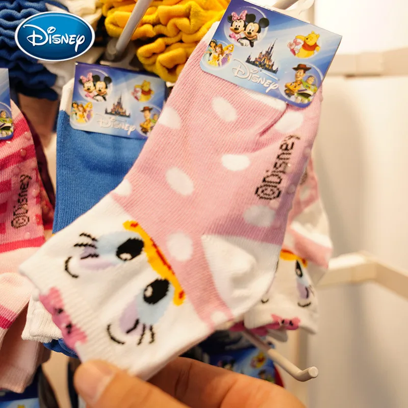 Cute baby socks mickey/minnie/pig cartoon Disney printed cotton socks 3-10 years old children autumn&winter socks