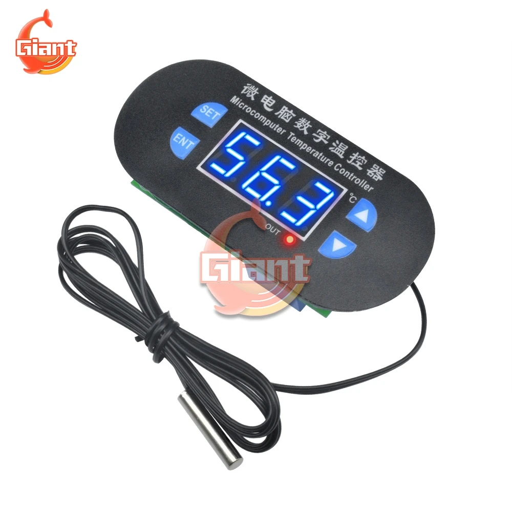 W1308 DK-W1308 Digital Thermostat Temperature Controller DC 12V AC 110V 220V Cool Heat Switch Control Thermometer Sensor for Car