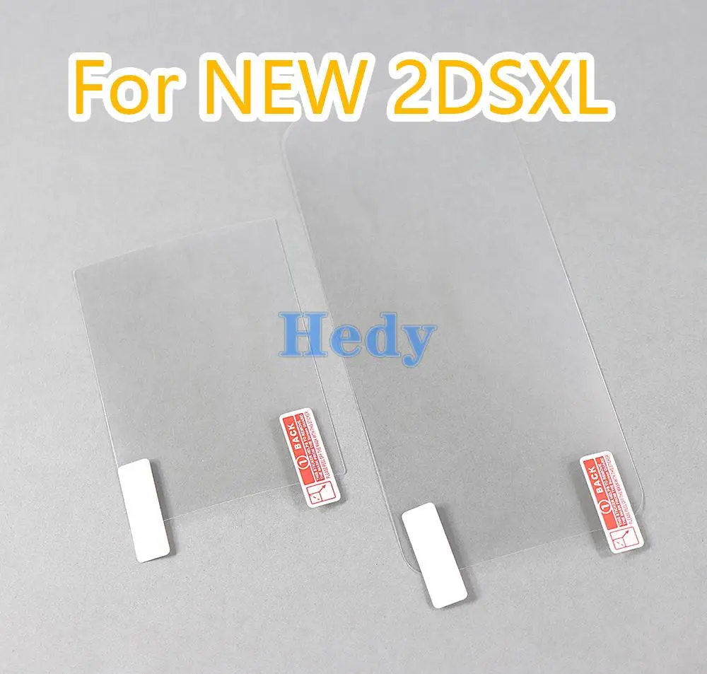 

100Sets LCD Screen Protectors Guard Film For Nintend NEW 2DS XL LL Clear Touch Protect Protective Top + Bottom Seal Film