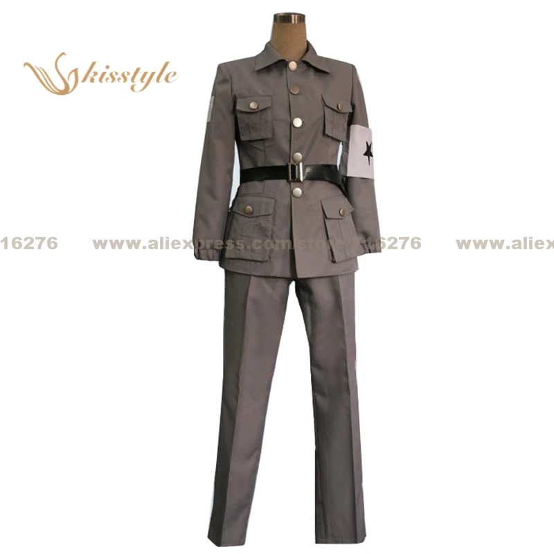 

Kisstyle Fashion Hetalia: Axis Powers China Army Uniform COS Clothing Cosplay Costume,Customized Accepted