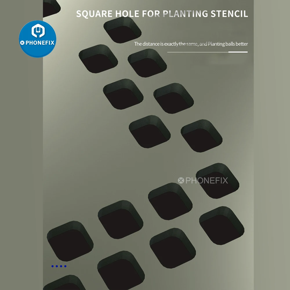 Thợ Cơ Khí 3D-12Pro Giữa Khung Reballing Stencil 2 Mặt Định Vị Tín Trồng Thép Lưới Cho iPhone 12/12 Pro Sửa Chữa