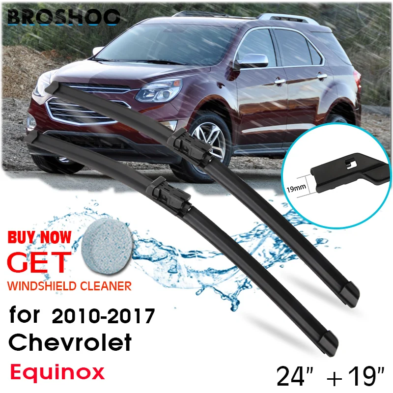 

Car Wiper Blade Front Window Windscreen Windshield Wipers Blades Auto Accaessories For Chevrolet Equinox 24"+19" 2010-2017