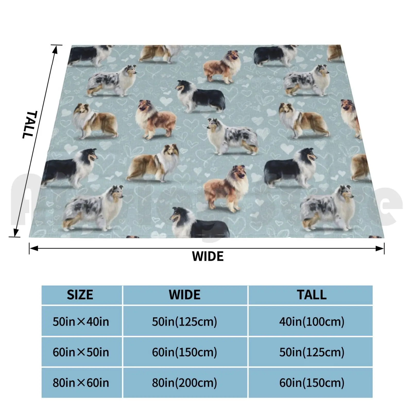 The Rough Collie Blanket Super Soft Warm Light Thin Rough Collie Collies Scotch Scottish Lassie Dog Dogs Puppy Puppies