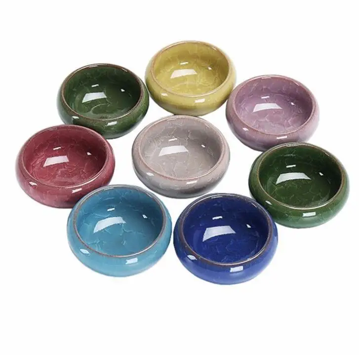 100pcs 55ml Colorful Ice Cracked Glaze Ceramic China Kongfu Tea Cup Teaset Porcelain Drinkware Creatives Home Gifts  SN1889