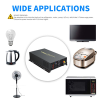 Wired Control Pure Sine Wave Solar Inverter 3000W 12V 220V Power Inverter Battery 24V 36V 48V DC to 120V 230 240V AC Transformer
