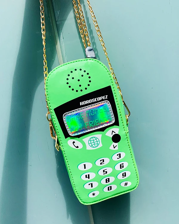 Funky Retro Del Telefono di Stile Delle Donne di Brevetto Borse In Pelle e Borse Tracolla A Catena Sacchetto di Casual Frizione Ragazze Sacchetto di