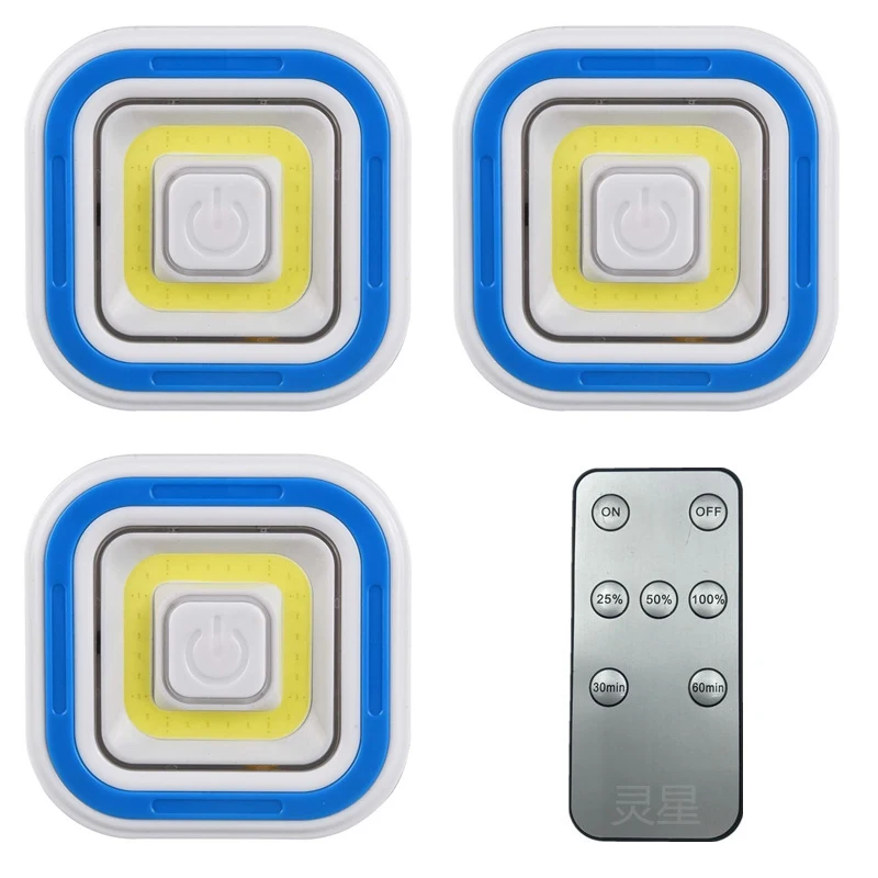 

New 5W LED Wardrobe Light Adjustable Remote Control Push Button Showcase Lamp for Stairs Kitchen Bathroom Wardrobe Night Light