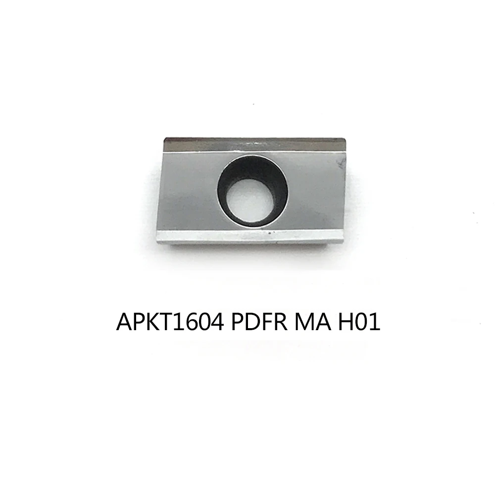 APKT1604 PDFR MA RH01 100% Original Milling Cutter Aluminum Alloy Slotted Aluminum Processing Inserts APKT 1604 CNC Lathe Tool