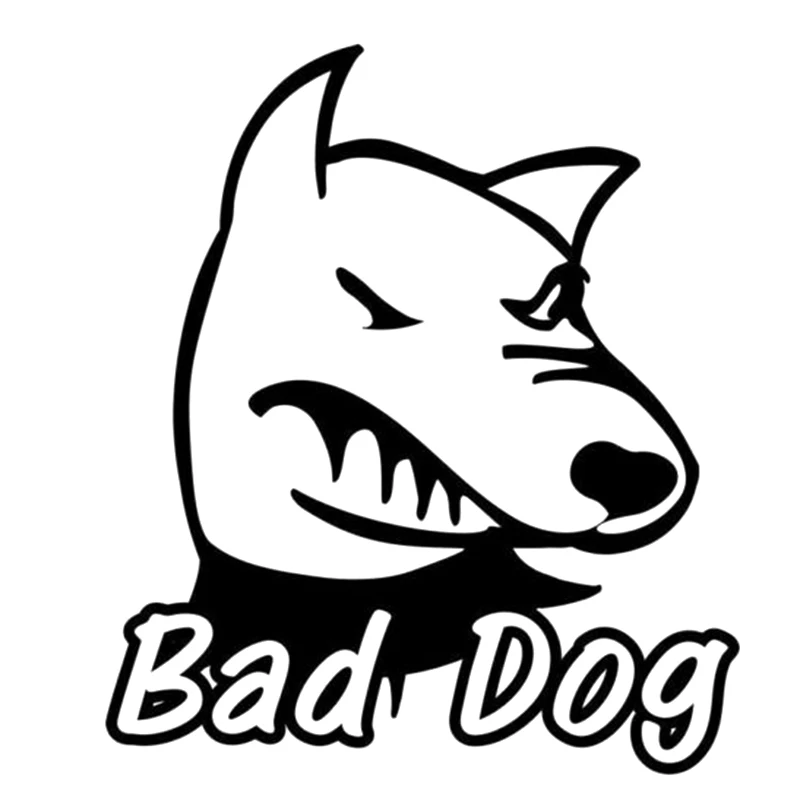 

15*13cm Bad Dog Vinyl Decal Sticker Funny Car Window Bumper Novelty JDM Drift Vinyl Decal Sticker