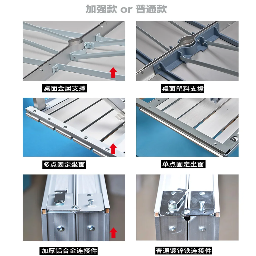 Outdoor folding tables and chairs of the portable one picnic table outdoor leisure exhibition table of aluminum alloy